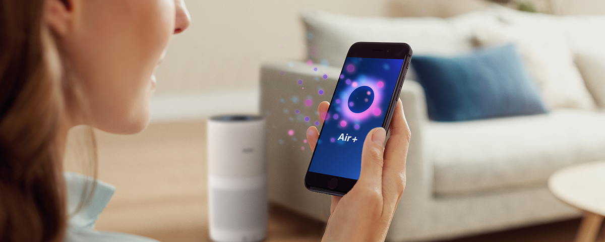Ứng dụng Air+, giải ph&aacute;p kh&ocirc;ng kh&iacute; sạch v&agrave; th&ocirc;ng minh của bạn