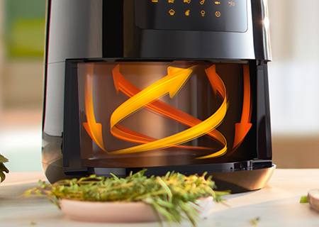 360&deg; air flow, Airfryer with rapid technology